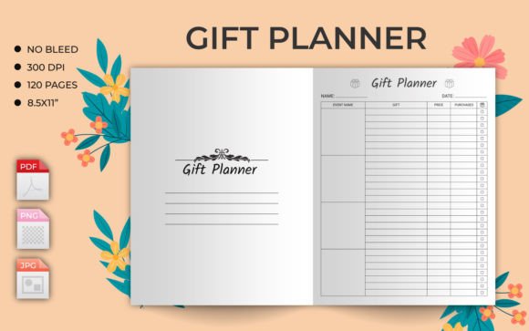Download Gift List Tracker – KDP Interior - Tracker Collection