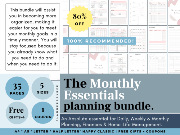 Download Printable Monthly Planner Monthly Budget - Monthly planner Collection