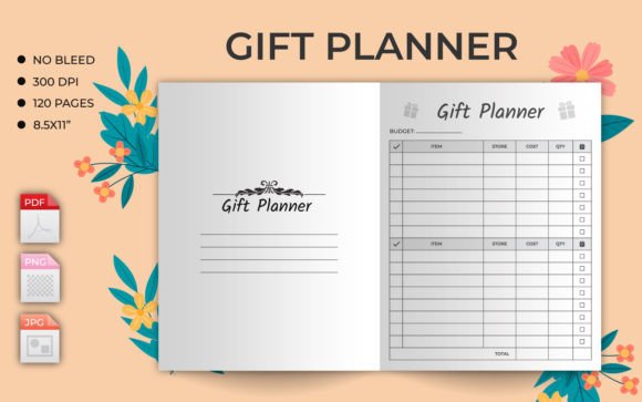 Download Gift List Tracker – KDP Interior - Tracker Collection