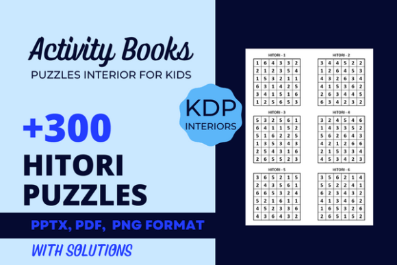 Download 300 Hitori Puzzles for Kdp Publishing - Kdp publishing Collection