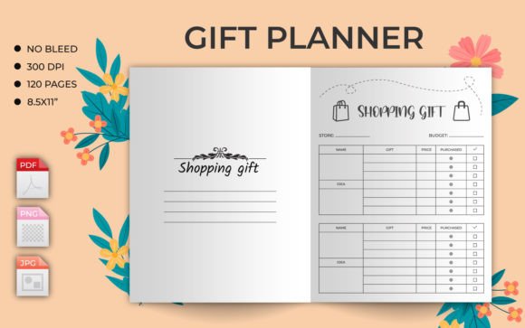 Download Gift Planner or Tracker KDP Interior - Tracker Collection