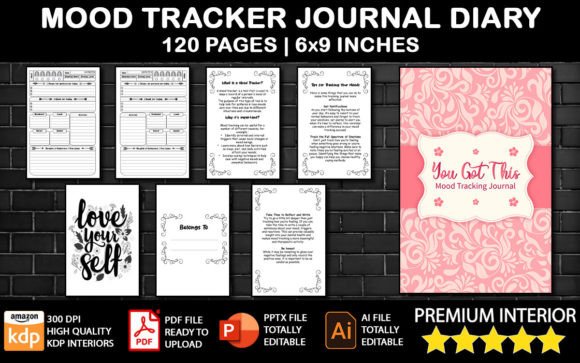 Download Mood Tracker Diary KDP Journal - Tracker Collection
