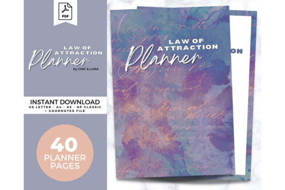 Download Law of Attraction Planner - Printable - Law of attraction planner Collection