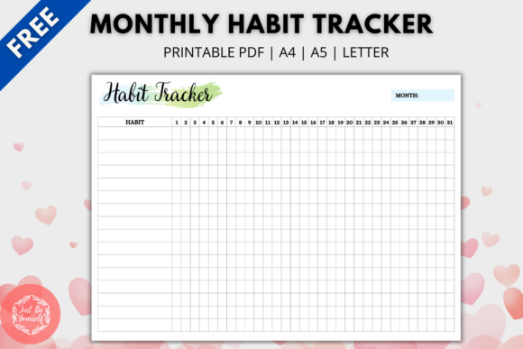Download FREE Monthly Habit Tracker Printable - Tracker Collection