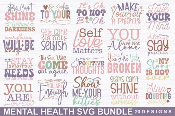 Download Mental Health SVG Bundle ,Mental Health - Mental health Collection