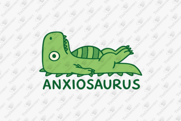 Download Anxiousaurus Mental Health Anxiety Pun - Mental health Collection
